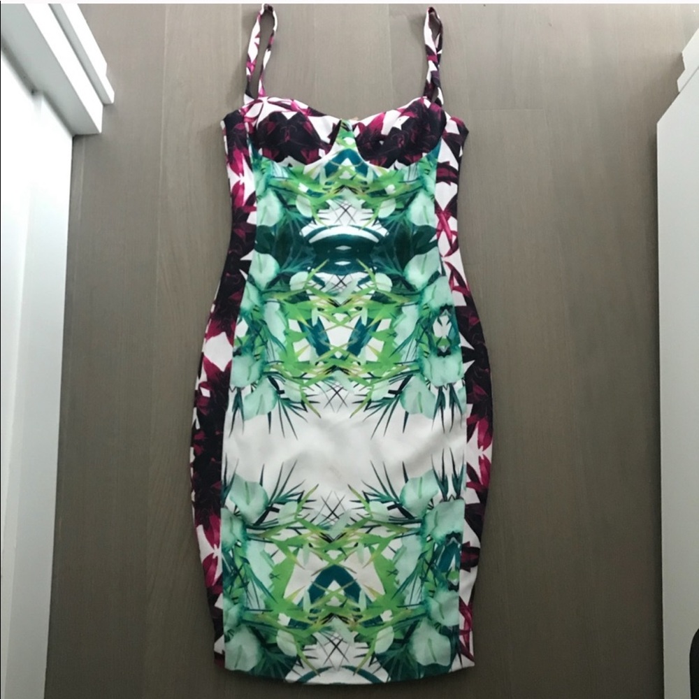 Flower pencil dress
